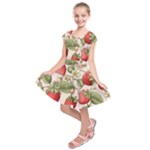 Strawberry Fruit Kids  Short Sleeve Dress