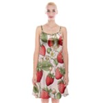 Strawberry Fruit Spaghetti Strap Velvet Dress