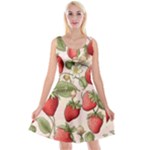 Strawberry Fruit Reversible Velvet Sleeveless Dress