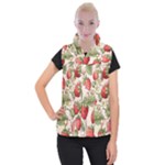 Strawberry Fruit Women s Button Up Vest
