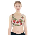 Strawberry Fruit Sports Bra With Pocket