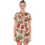 Strawberry Fruit Drop Hem Mini Chiffon Dress