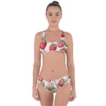 Strawberry Fruit Criss Cross Bikini Set