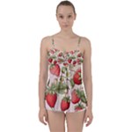 Strawberry Fruit Babydoll Tankini Top