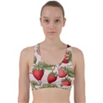 Strawberry Fruit Back Weave Sports Bra