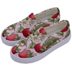 Strawberry Fruit Kids  Canvas Slip Ons