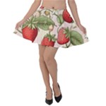 Strawberry Fruit Velvet Skater Skirt