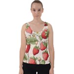 Strawberry Fruit Velvet Tank Top