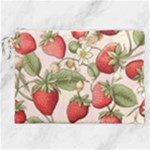 Strawberry Fruit Canvas Cosmetic Bag (XXL)
