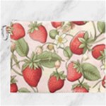 Strawberry Fruit Canvas Cosmetic Bag (XXXL)