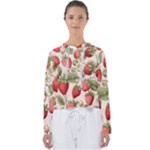 Strawberry Fruit Women s Slouchy Sweat