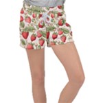 Strawberry Fruit Women s Velour Lounge Shorts
