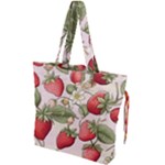 Strawberry Fruit Drawstring Tote Bag