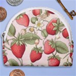 Strawberry Fruit Horseshoe Style Canvas Pouch