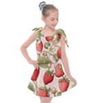 Strawberry Fruit Kids  Tie Up Tunic Dress