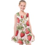 Strawberry Fruit Kids  Cross Back Dress