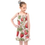 Strawberry Fruit Kids  Overall Dress