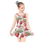 Strawberry Fruit Kids  Skater Dress Swimsuit