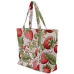 Strawberry Fruit Zip Up Canvas Bag