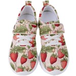 Strawberry Fruit Women s Velcro Strap Shoes