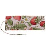 Strawberry Fruit Roll Up Canvas Pencil Holder (S)