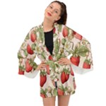 Strawberry Fruit Long Sleeve Kimono