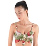 Strawberry Fruit Woven Tie Front Bralet