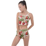 Strawberry Fruit Summer Cropped Co-Ord Set