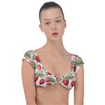 Strawberry Fruit Cap Sleeve Ring Bikini Top
