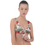 Strawberry Fruit Front Tie Bikini Top