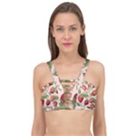 Strawberry Fruit Cage Up Bikini Top