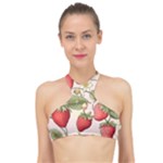 Strawberry Fruit High Neck Bikini Top