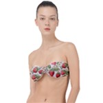 Strawberry Fruit Classic Bandeau Bikini Top 