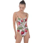 Strawberry Fruit Tie Strap One Piece Swimsuit