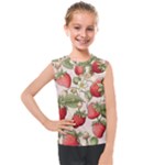 Strawberry Fruit Kids  Mesh Tank Top