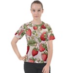 Strawberry Fruit Women s Sport Raglan T-Shirt