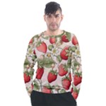 Strawberry Fruit Men s Long Sleeve Raglan T-Shirt