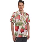 Strawberry Fruit Men s Polo T-Shirt