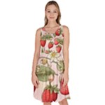 Strawberry Fruit Knee Length Skater Dress With Pockets