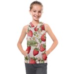 Strawberry Fruit Kids  Sleeveless Hoodie