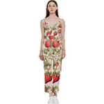 Strawberry Fruit V-Neck Camisole Jumpsuit
