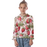 Strawberry Fruit Kids  Frill Detail T-Shirt