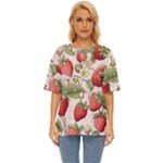 Strawberry Fruit Oversized Basic T-Shirt