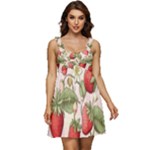 Strawberry Fruit Ruffle Strap Babydoll Chiffon Dress