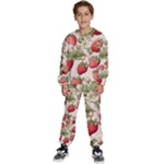 Strawberry Fruit Kids  Sweatshirt set