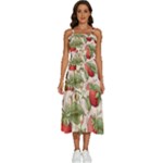 Strawberry Fruit Sleeveless Shoulder Straps Boho Dress