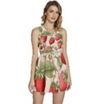 Strawberry Fruit Sleeveless High Waist Mini Dress