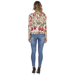 Women s 3/4 Sleeve Ruffle Edge Open Front Jacket 