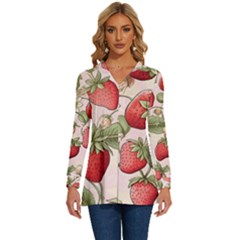 Long Sleeve Drawstring Hooded Top 