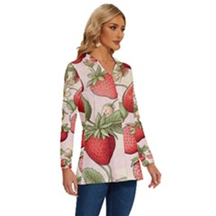 Long Sleeve Drawstring Hooded Top 